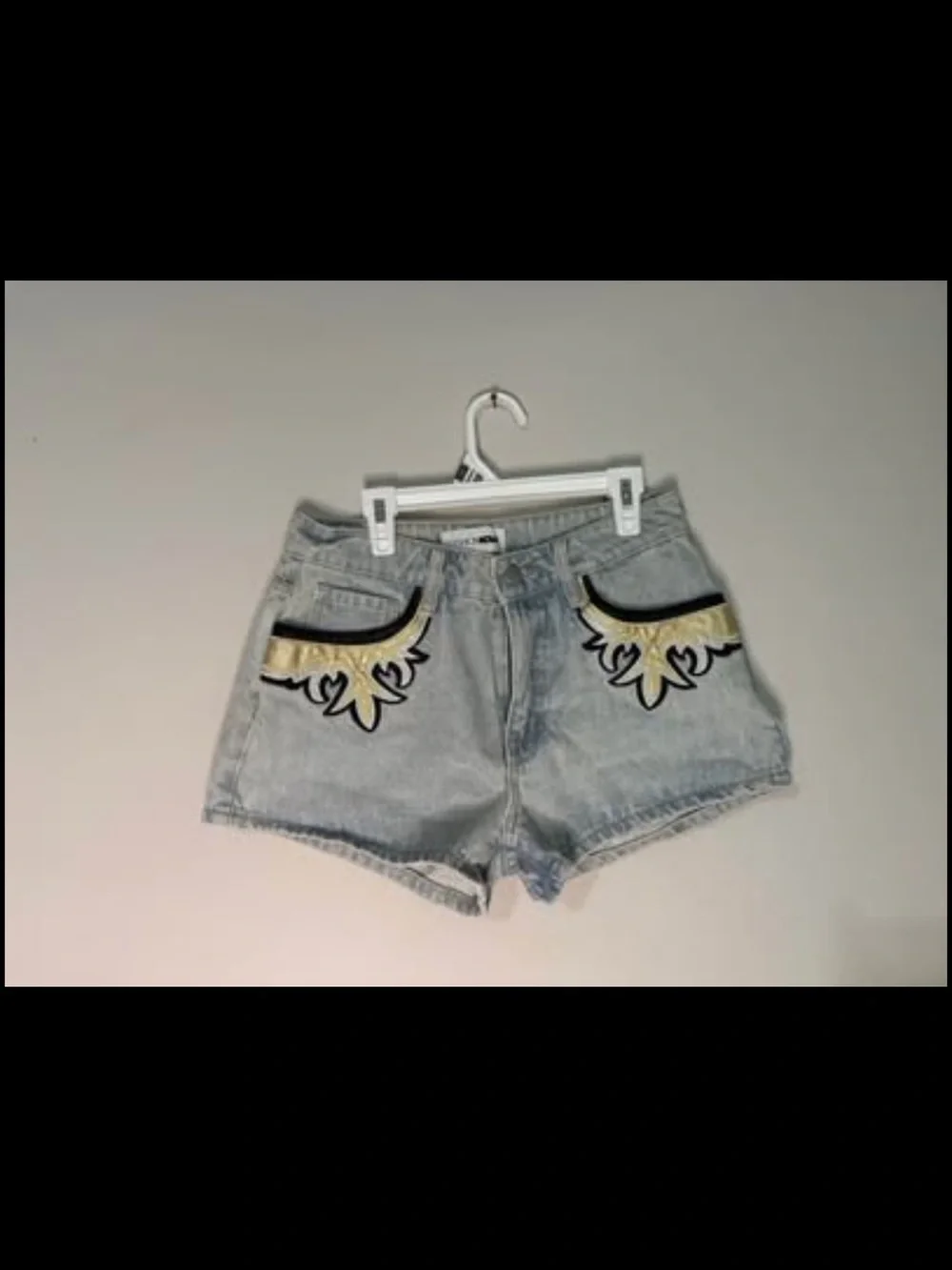 Cowgirl style denim shorts